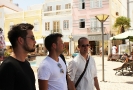 Lukas, Markus und Mathias in Lagos. (Foto: Archiv)