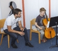 Markus beim Cello- und Kammermusik-Workshop der Vier EvangCellisten (21. & 22.07.2013) innerhalb der 