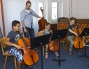 Mit Mathias beim Cello- und Kammermusik-Workshop der Vier EvangCellisten (21. & 22.07.2013) innerhalb der 