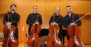 Die Vier EvangCellisten nach ihrer Soirée am 08.07.2014 innerhalb der 