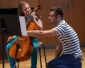 Mit Markus während des dreitägigen Workshops der Vier EvangCellisten innerhalb der 