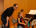 Mit Mathias während des dreitägigen Workshops der Vier EvangCellisten innerhalb der 