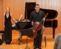 Das Duo Zmeck- Ahmadieh nach dessen Sonatenabend zum Richard-Strauss-Jahr innerhalb der 