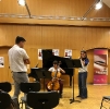 Markus während der Cello- und Kammermusikkurse innerhalb der 