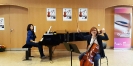Mit Violetta Köhn (Kl) während der Cello- und Kammermusikkurse innerhalb der 