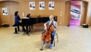 Mit Violetta Köhn (Kl) während der Cello- und Kammermusikkurse innerhalb der 