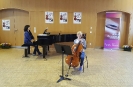 Mit Violetta Köhn (Kl) während der Cello- und Kammermusikkurse innerhalb der 