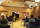 Beim Duokonzert mit Florian Bischof (Vc) & Karina Habuchiya (Kl) innerhalb  der 