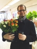 Hanno beim Blumenkauf für die 