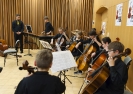 Bows'n'Beats 2016 (Elias Millitzer, Elisa Siebert, Alnina Hannweber, Hannes Goller, Jakob Böger, Jonathan Hoffmann, Samuel Wolfram & Oskar Heimke) bei ihrem Auftritt im Ensemble-Konzert am 30.10.2016 innerhalb der 