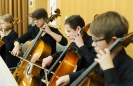 Bows'n'Beats 2016 (Elias Millitzer, Elisa Siebert, Alnina Hannweber, Hannes Goller, Jakob Böger, Jonathan Hoffmann, Samuel Wolfram & Oskar Heimke) bei ihrem Auftritt im Ensemble-Konzert am 30.10.2016 innerhalb der 