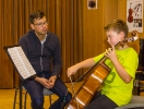 Mit Markus während der Cello- und Kammermusikkurse innerhalb der 