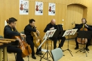 Markus Jung, Alexey Shestiperov, Harald Oeler und Hanno Riehmann (v.l.n.r.) bei ihrem Auftritt im Ensemble-Konzert am 30.10.2016 innerhalb der 