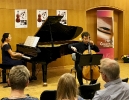 Beim Duokonzert mit Florian Bischof (Vc) & Karina Habuchiya (Kl) innerhalb  der 