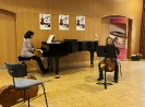 Mit Violetta Köhn (Kl) während der Cello- und Kammermusikkurse innerhalb der 