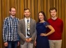 Hanno und Markus mit Florian Bischof (Vc) & Karina Habuchiya (Kl) nach ihrem Duokonzert innerhalb  der 