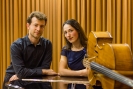 Florian Bischof (Vc) & Karina Habuchiya (Kl) nach ihrem Duokonzert innerhalb  der 