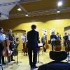 Mit Michael Falk bei der Abschlusspräsentation des Cello-Orchester-Workshops der 