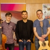 Markus mit TwoSingForYou nach ihrem Konzert innerhalb der 