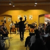 Mit Michael Falk bei der Abschlusspräsentation des Cello-Orchester-Workshops der 