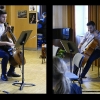 Sebastian Chong vor der Abschlusspräsentation des Cello-Orchester-Workshops der 