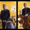 Mit Markus bei der Abschlusspräsentation des Cello-Orchester-Workshops der 