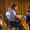 Mit MARA & Sebastian Chong bei der Abschlusspräsentation des Cello-Orchester-Workshops der 