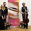 Das Duo Zmeck-Ahmadieh mit Markus nach ihrem 