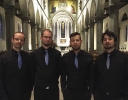 Die Vier EvangCellisten nach ihrem Konzert in Ravensburg 2016 (innerhalb der 