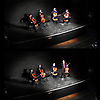 Auf der Bühne des Alten Schauspielhauses (in) Erfurt beim Schulkonzert der Vier EvangCellisten in Kooperation mit der Evangelischen Grundschule Erfurt 2018 (Fotos: Archiv)