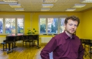 Florian beim Meisterkurs der Vier EvangCellisten in der Kreismusikschule 