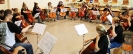 Mit Mathias beim EvangCellisten-Workshop in Dannenberg 2011 (Foto: Archiv)