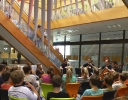 Während eines der 3 Schulkonzerte an der Musischen Realschule Naila 2014 (Foto: Silvia Melzner, RS Naila)