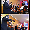 Bei den Schulkonzerten der Vier EvangCellisten in Kooperation mit der Musischen Realschule Naila 2018 im Saal der Landeskirchlichen Gemeinschaft Naila (Fotos: Musische Realschule Naila)